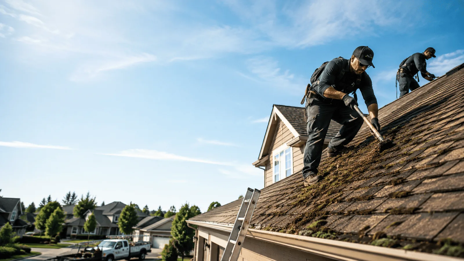 Roof Moss Removal in Caspian, MI near me